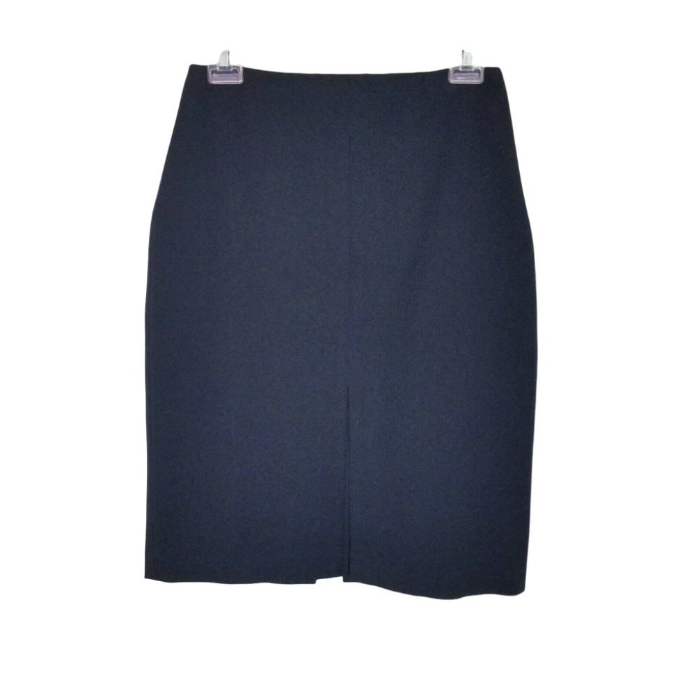 Cache Middle Slit Skirt Women Size 4 Black